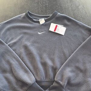 Nike Women's Gray Fleece Sweatshirt